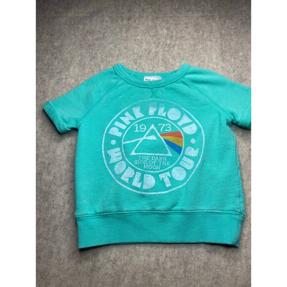 Pink Floyd Teal Green Graphic Short Sleeved Shirt Size 18 Months - Picture 1 of 3